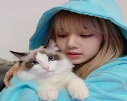 You can estimate her love for animals with the fact that she was adopted six cats. 